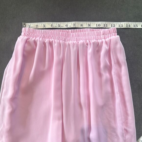 Women’s Pink Chiffon 3 Piece Formal Mother of the Bride Pants Suit Size 8 NEW - Picture 12 of 15